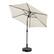 Angle. Ainfox - Ainfox 9ft Patio Umbrella With Round umbrella base - White.