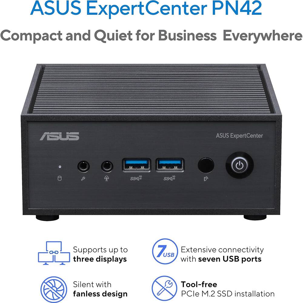 ASUS ExpertCenter PN42 Mini PC Kit PN42 BBFN1000X1FC Black - Best Buy