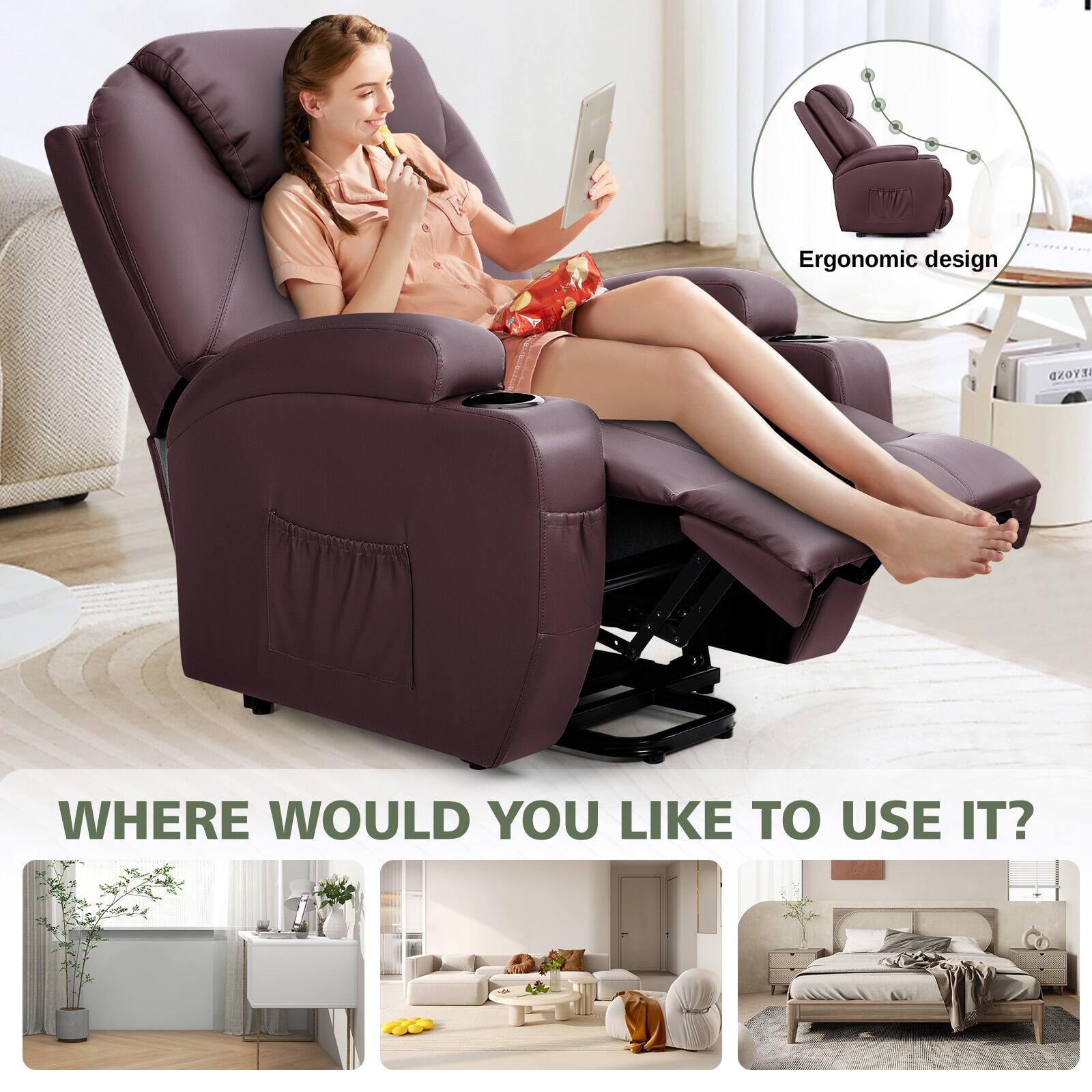 Ergonomic design

WHERE WOULD YOU LIKE TO USE IT?