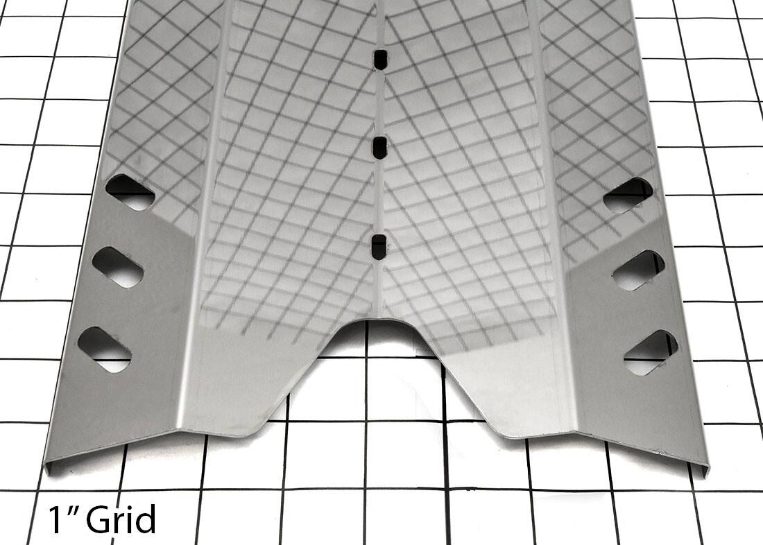 Alt View 2. Music City Metals - Music City Metals - MCM939643116 heat plate ss 16.125 x 8.625 Sams grates heat plates and angles.