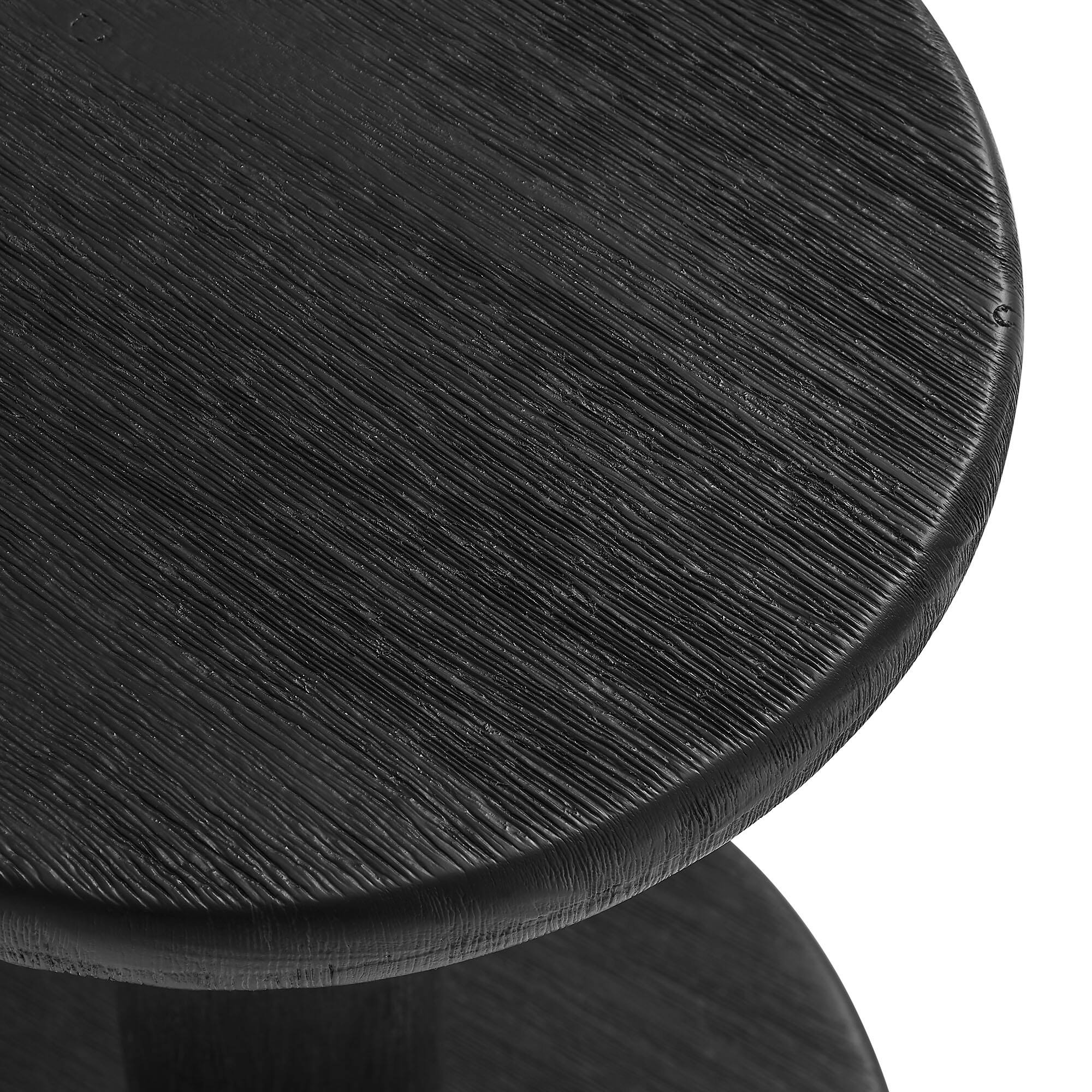 Alt View 6. Modway - Neo 15 Inch Round Indoor - Outdoor Patio Wood Bar Stools by Modway - Black.
