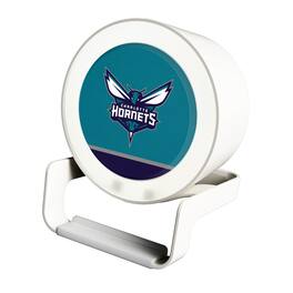 Keyscaper - Charlotte Hornets Endzone Design Night Light Wireless Charger And Bluetooth Speaker - Multicolor