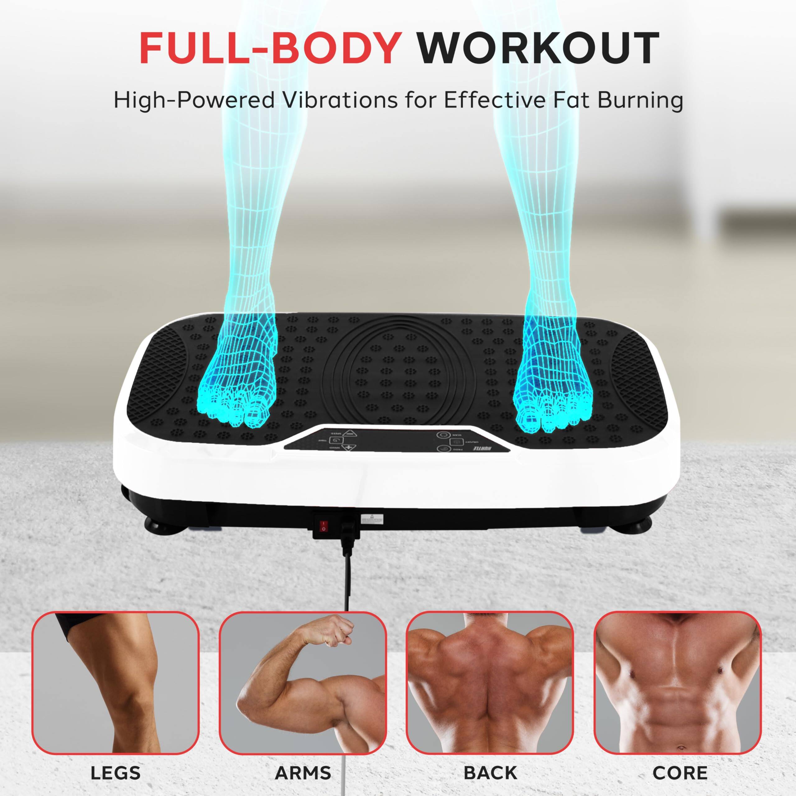 FULL-BODY WORKOUT  
High-Powered Vibrations for Effective Fat Burning  

LEGS  
ARMS  
BACK  
CORE