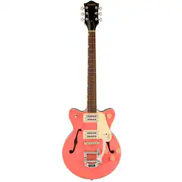 Gretsch - G2655T Streamliner Center Block Jr. Double-Cut with Bigsby Electric Guitar, Coral