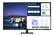 Front. Samsung - AM702 Series 43" Smart Tizen 4K UHD Monitor (HDMI, USB-C) - Black.