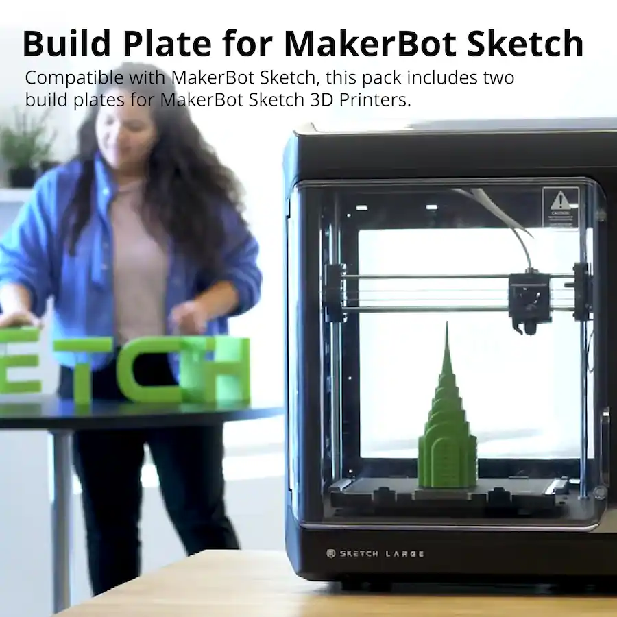 MakerBot Sketch Single Printer Setup 3D Printer with Build Plate Bundle ...