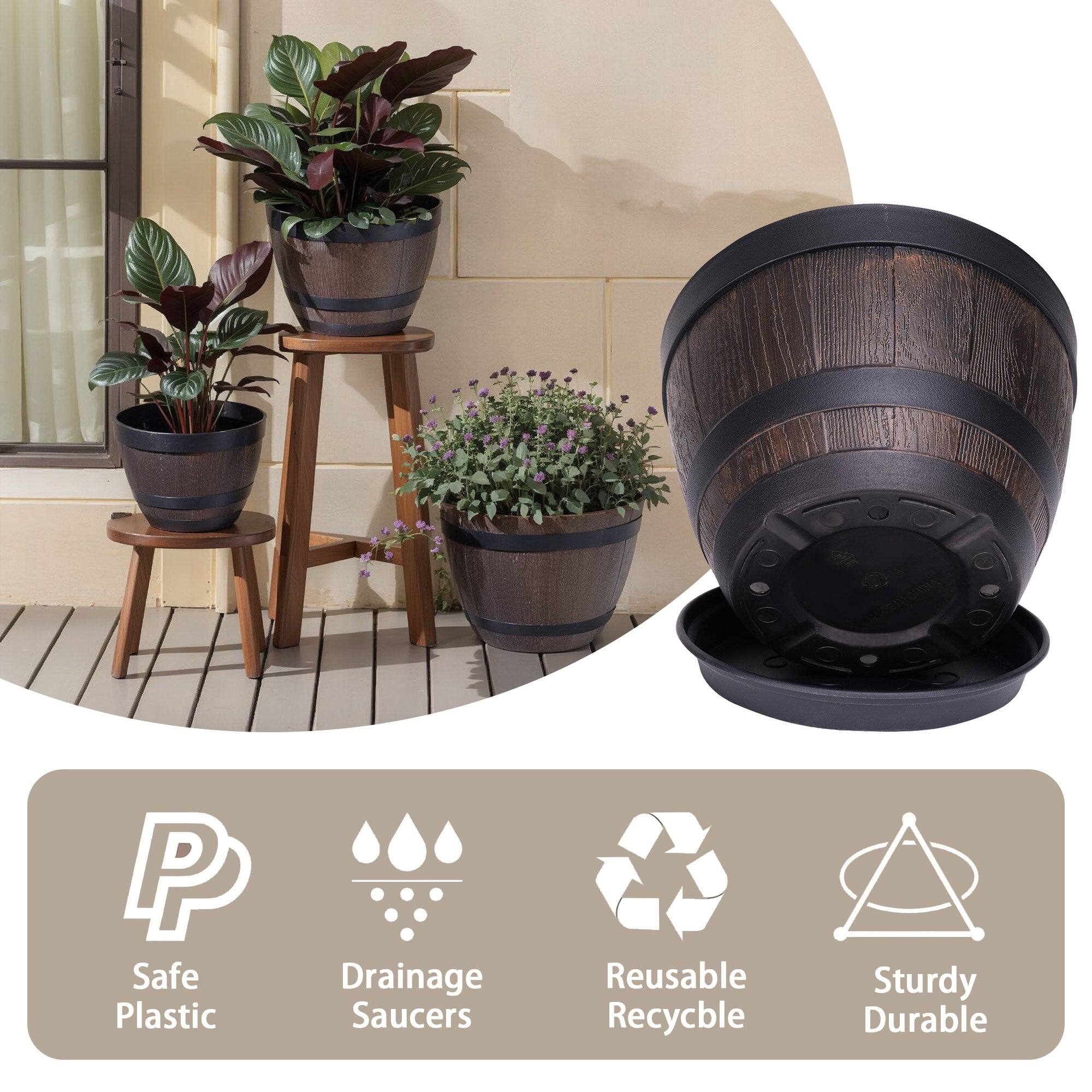 Safe Plastic  
Drainage Saucers  
Reusable Recyclable  
Sturdy Durable