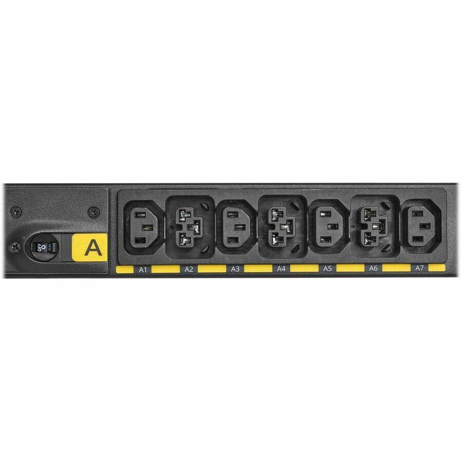 Alt View 4. Eaton - Eaton G4 EVMAL630X 42-Outlets PDU - Managed - NEMA L6-30P - 24 x IEC 60320 C13, 18 x IEC 60320 C39 - 230 V AC - Circuit - Black.
