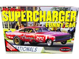 Polar Lights - Skill 2 Model Kit 1969 Dodge Charger Funny Car Mr. Norm's Supercharger Legends of the Quarter Mile 1/25 Scale Model - Multicolor