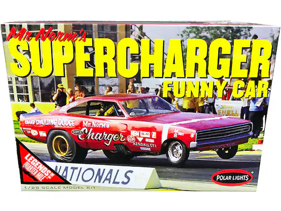 Mr. Norm's SUPERCHARGER FUNNY CAR
Nora SHELL MEL CRANDERBAND-SPAULDING DODGE
Mr. Norm's SUPERCHARGER
B.M. TIRES
STP
KENDALL GT-1
LAOWY BABY
QUARTER MILE LEGENDS
NATIONALS
POLAR LIGHTS
1/25 SCALE MODEL KIT
