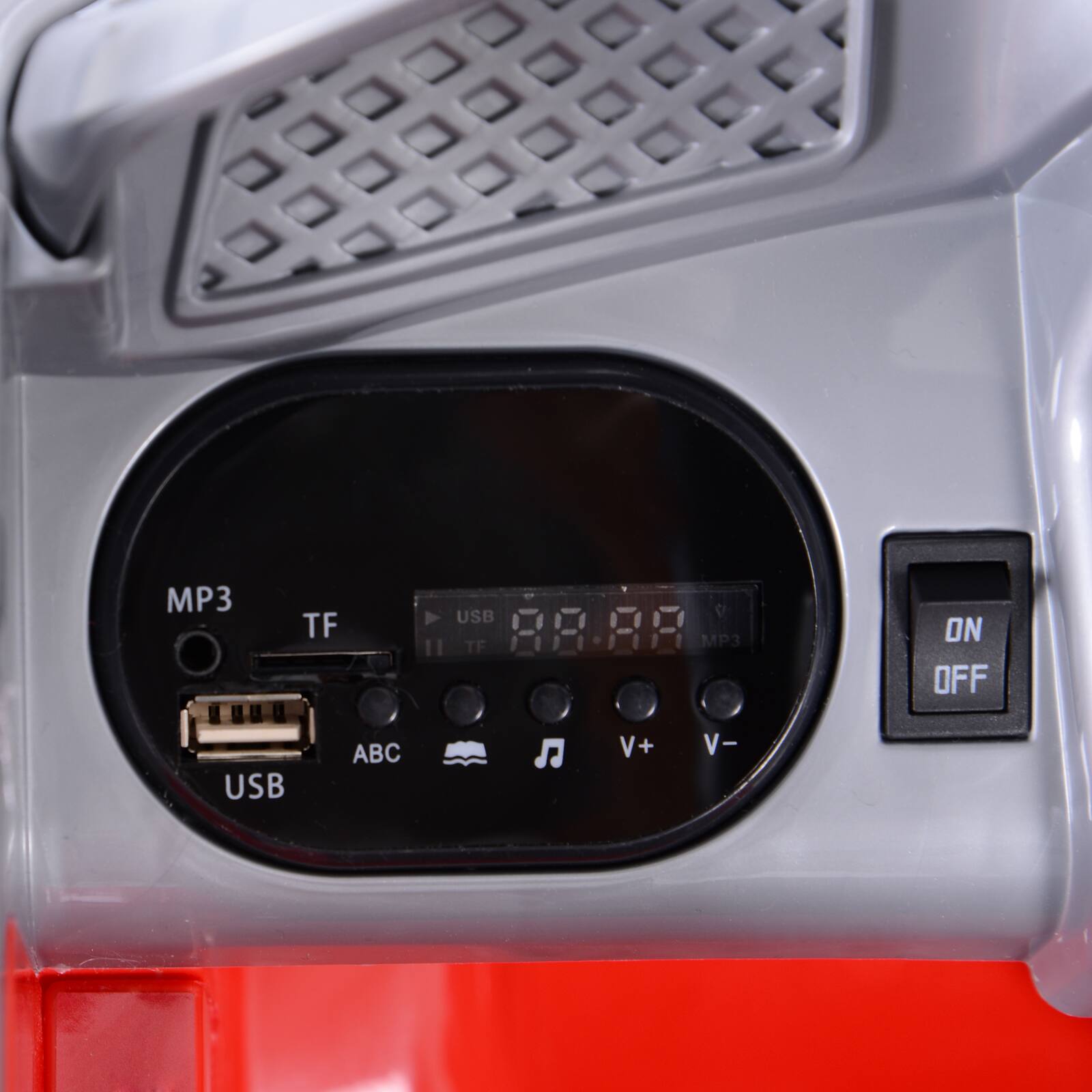 MP3  
TF  
USB  
ABC  
V+  
V-  
ON  
OFF