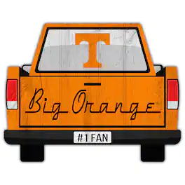 Fan Creations - Tennessee Volunteers 12'' x 12'' Truck Back D-cor - Multicolor