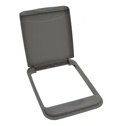 Front. Rev-A-Shelf - Rev-A-Shelf 50 qt. Trash Can Replacement Lid, Gray (Lid Only), RV-50-LID-13-1-40 - Orion Gray.