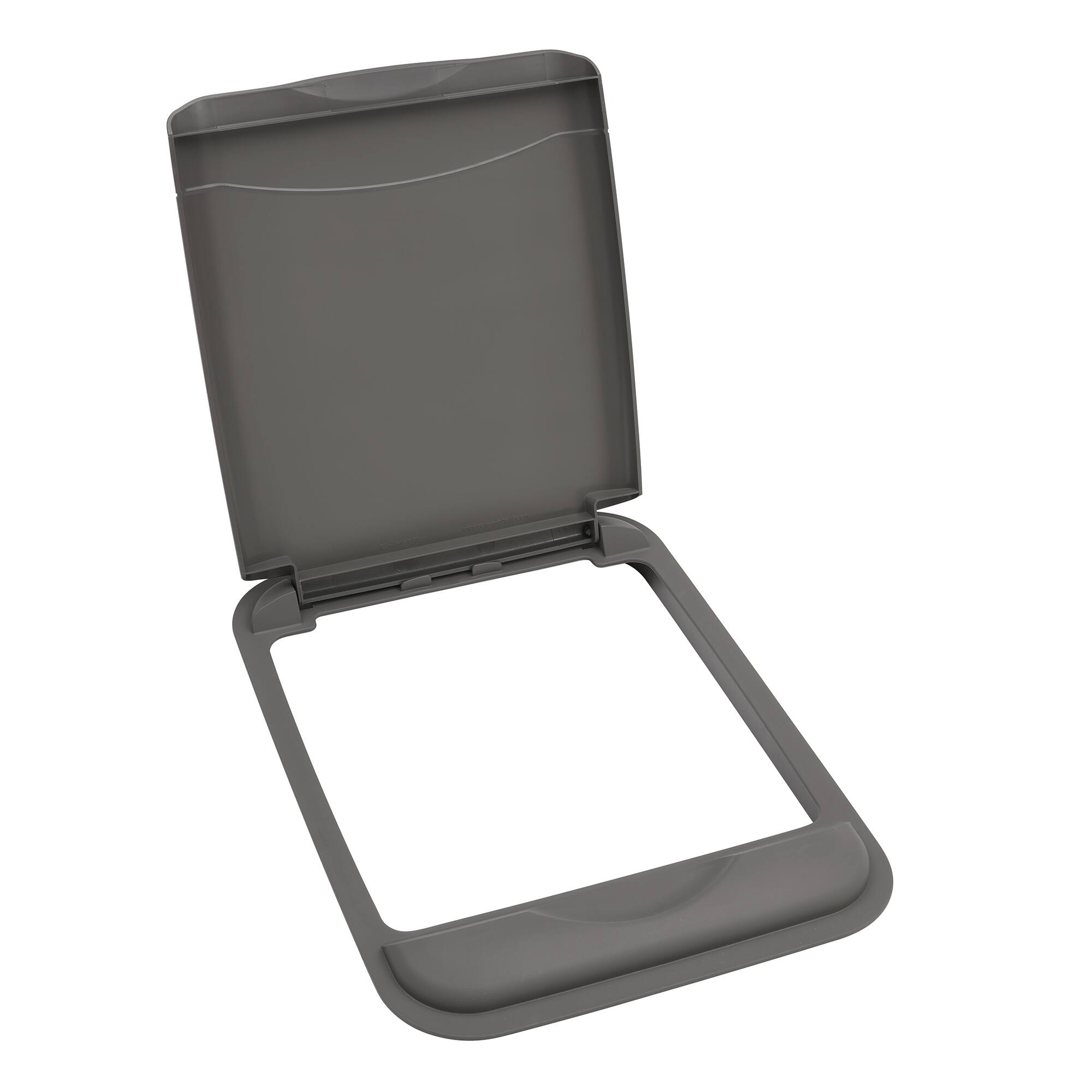 Front. Rev-A-Shelf - Rev-A-Shelf 50 qt. Trash Can Replacement Lid, Gray (Lid Only), RV-50-LID-13-1-40 - Orion Gray.