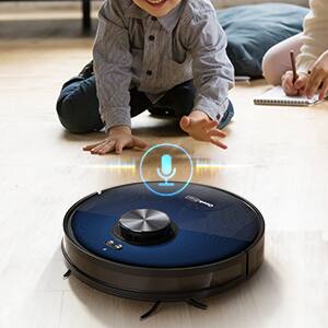 Alt View 8. Dexmalle - Dexmalle-Smart L7 Robot Vacuum Cleaner and Mop-Black.