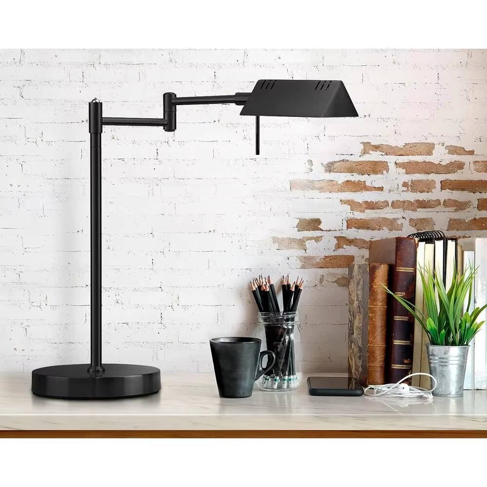 Alt View 2. Luckbyte - 100% Metal LED Desk Lamp with 360° Swing Arms, 1050 Lumens Full Range Dimming & Memory Function, ETL Listed.