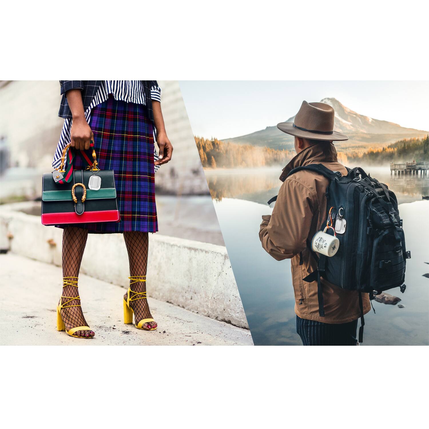 Alt View 2. Vena - Clear Case For Apple AirPods 3rd Generation Case Cover works with Wireless Charging 3 Gen Case with Keychain - Clear.