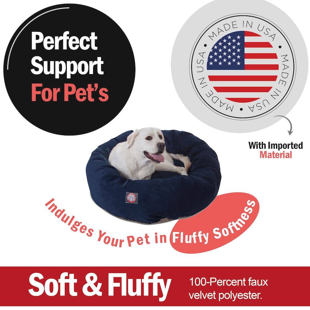 Perfect Support For Pet's

MADE IN USA

With Imported Material

Indulges Your Pet in Fluffy Softness

Soft & Fluffy

100-Percent faux velvet polyester.