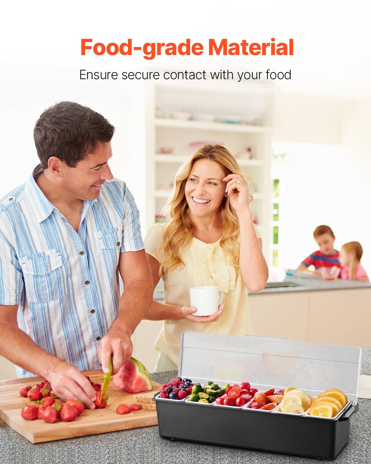 Food-grade Material  
Ensure secure contact with your food