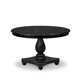 East West Furniture - Mid Century Dining Table - Black