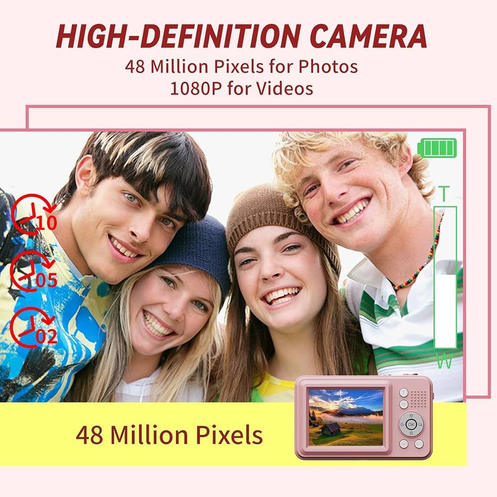 HIGH-DEFINITION CAMERA  
48 Million Pixels for Photos  
1080P for Videos  

48 Million Pixels