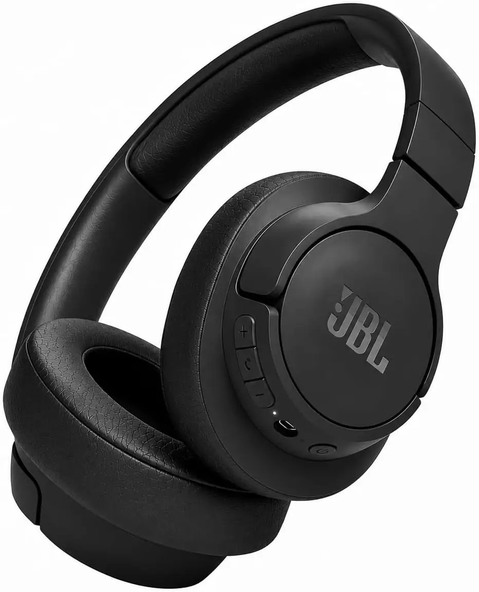 Alt View 1. JBL - Tune 770NC Wireless Noise-Cancelling Headphones Bundle - Black.