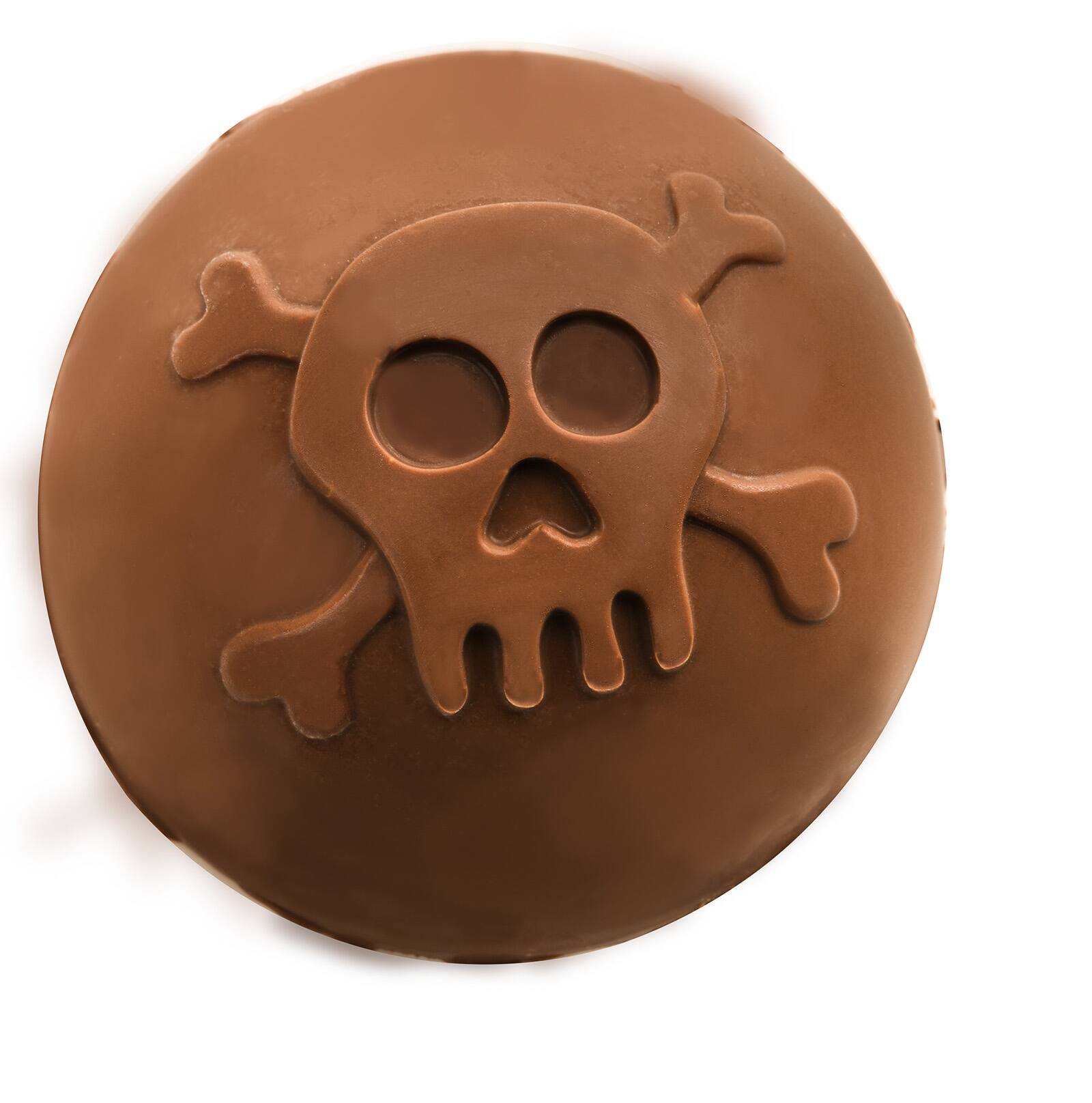 Alt View 4. MOBI - Hot Chocolate Silicone Cocoa Bombs Molds, Halloween Skull - Orange.