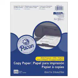Pacon - Multi Purpose Paper White 20 lb. 8 1/2 x 11 200 Sheets