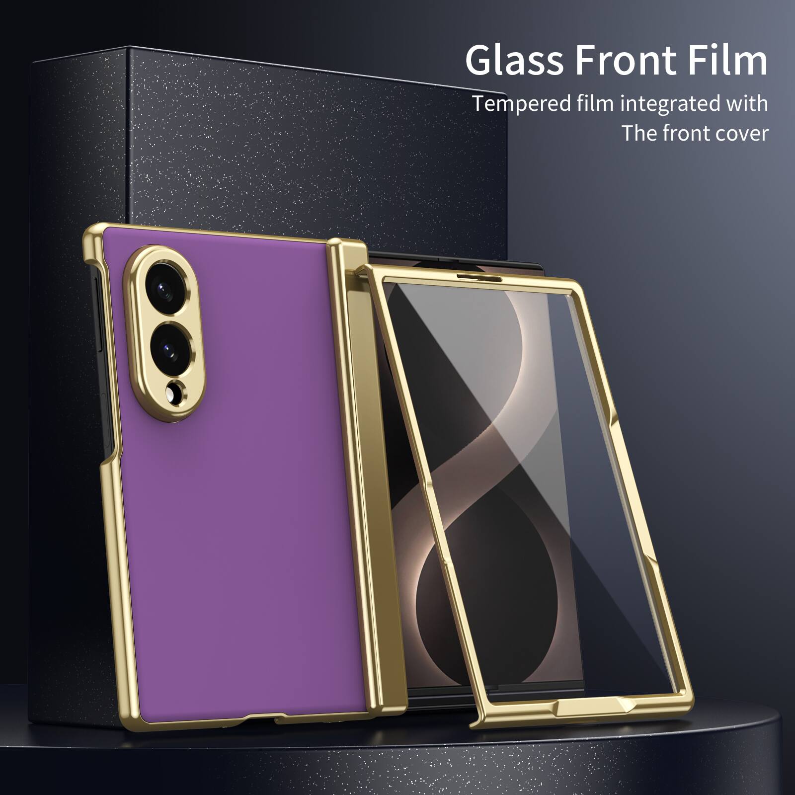 Glass Front Film  
Tempered film integrated with The front cover