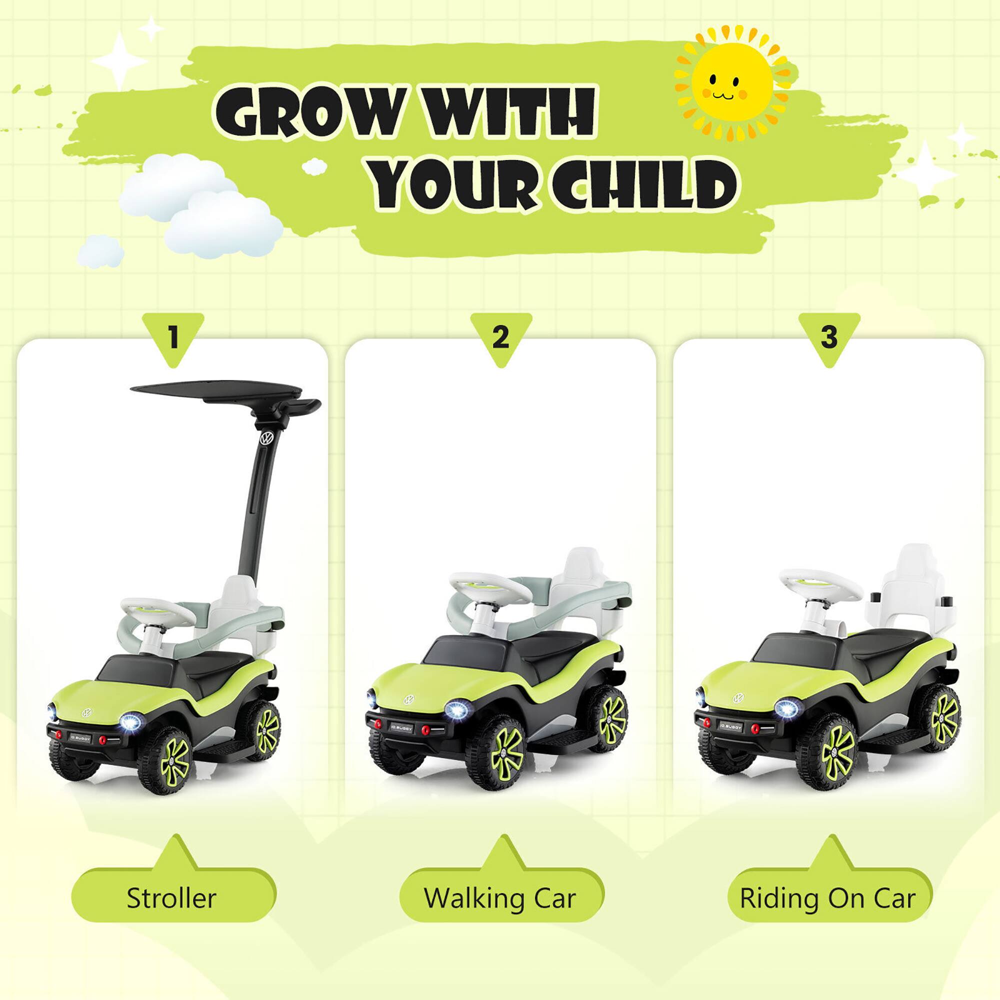 GROW WITH YOUR CHILD

1. Stroller
2. Walking Car
3. Riding On Car
