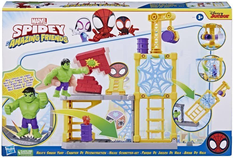 Marvel - Spidey and His Amazing Friends Hulk’s Smash Yard Preschool Toy