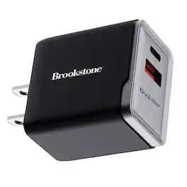Brookstone - 30W Power Delivery 3-Port Ultra Fast Wall Charger (Black) - Black