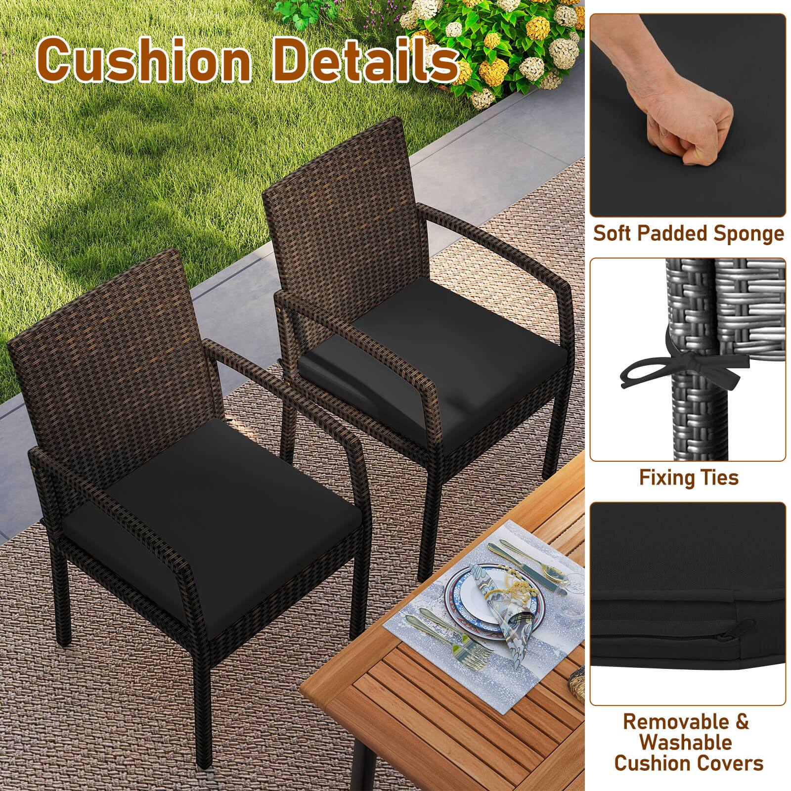 Cushion Details

- Soft Padded Sponge
- Fixing Ties
- Removable & Washable Cushion Covers