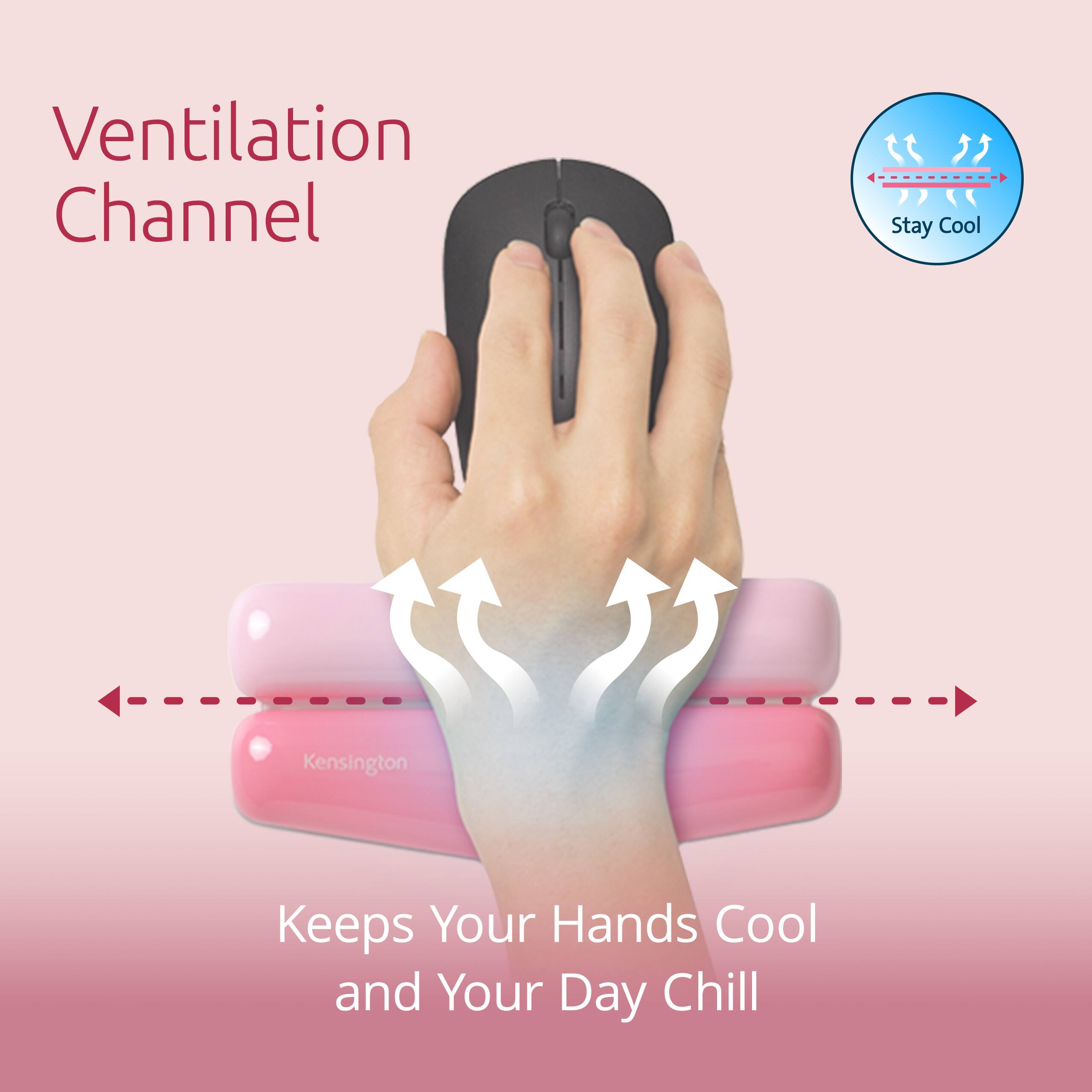 Ventilation Channel  
Stay Cool  
Kensington Keeps Your Hands Cool and Your Day Chill