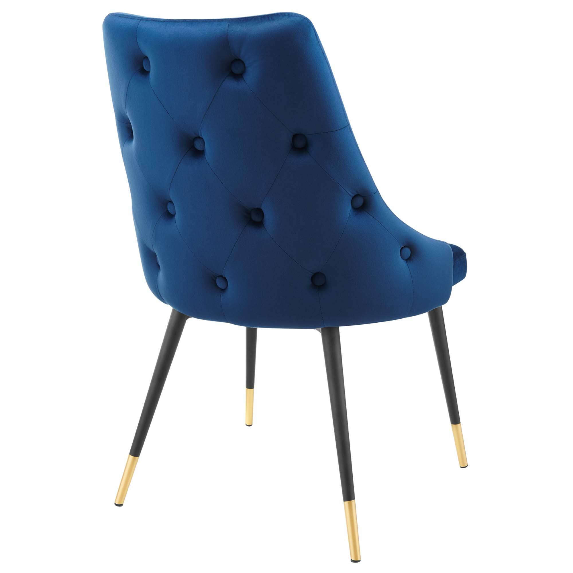 Alt View 2. Modway - Adorn Tufted Performance Velvet Dining Side Chair by Modway - Navy.