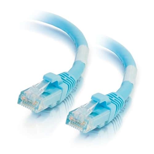C2G - 757120007661 10-feet CAT6a Ethernet Network Patch Cable - Snagless - Unshielded (UTP) - 1x RJ-45 Male - 1x RJ-45 Male - Aqua