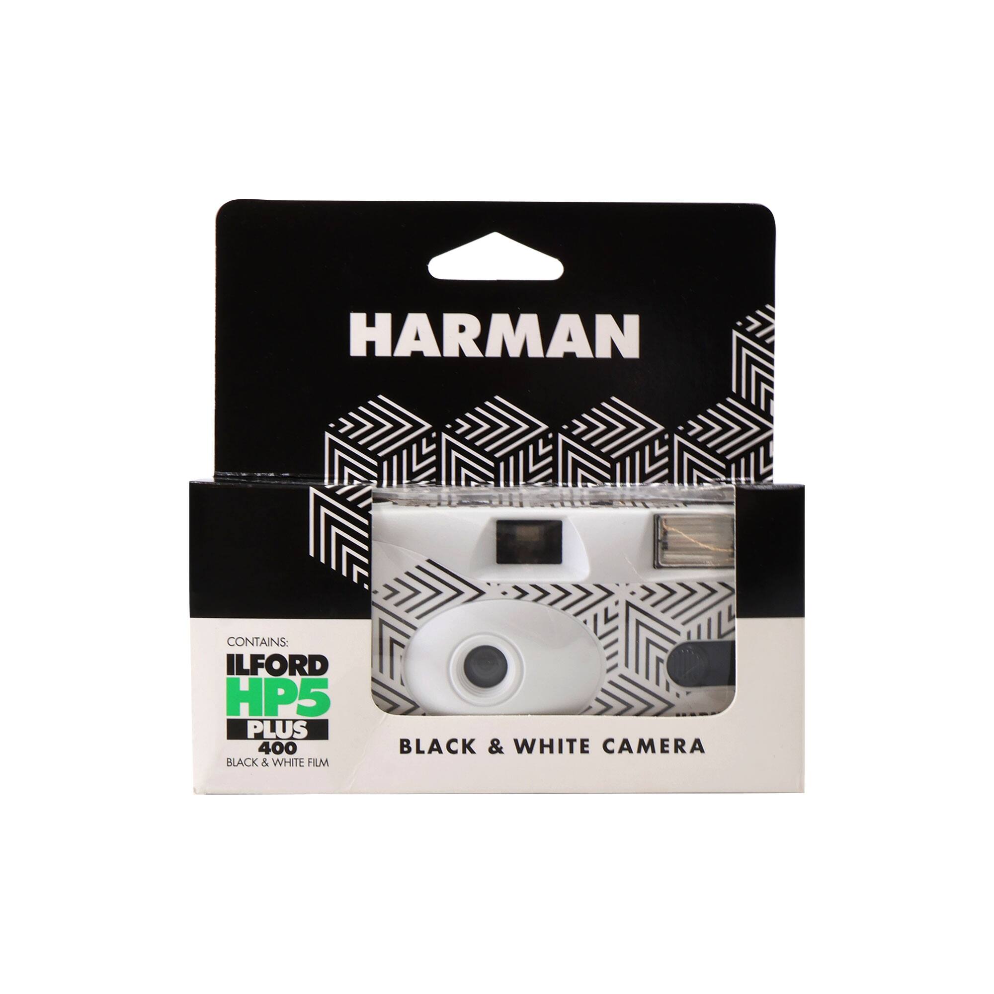 HARMAN CONTAINS: ILFORD HP5 PLUS 400 BLACK & WHITE FILM BLACK & WHITE CAMERA