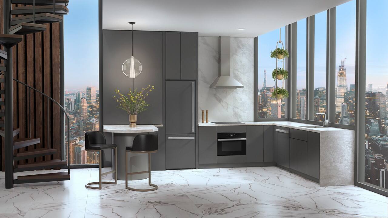 Alt View 16. JennAir - NOIR 1.4 Cu. Ft. Built-In Microwave - Stainless Steel.