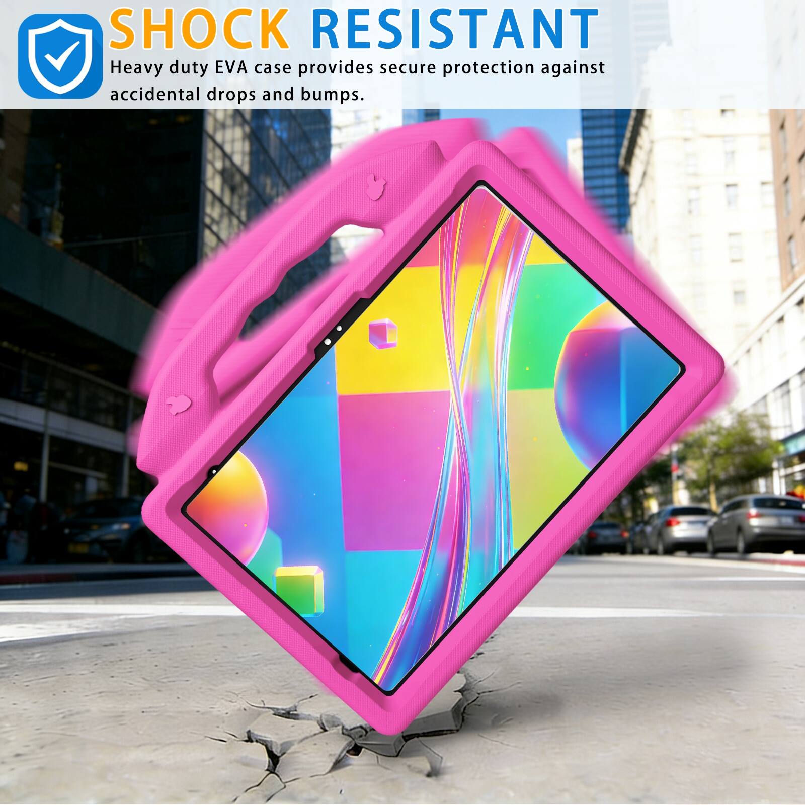SHOCK RESISTANT  
Heavy duty EVA case provides secure protection against accidental drops and bumps.
