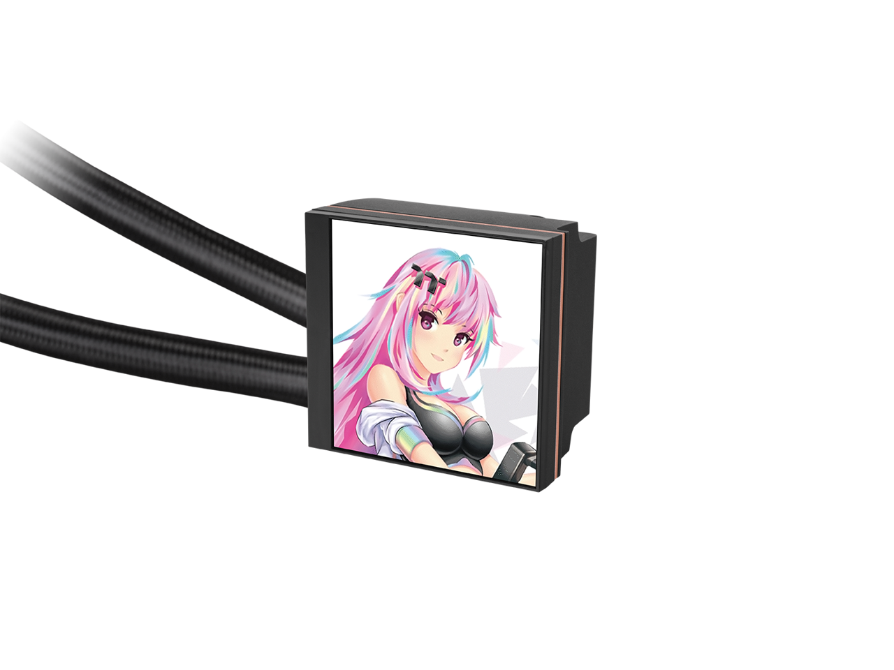 Alt View 6. Thermaltake - MAGFloe 360 Ultra ARGB Sync AIO Liquid Cooler - Black.