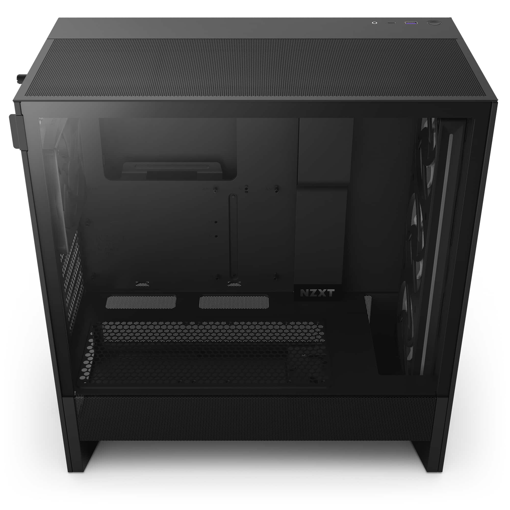 Nzxt H5 Flow Rgb 2024 Compact Atx Mid-tower Airflow Pc Case Black Cc 