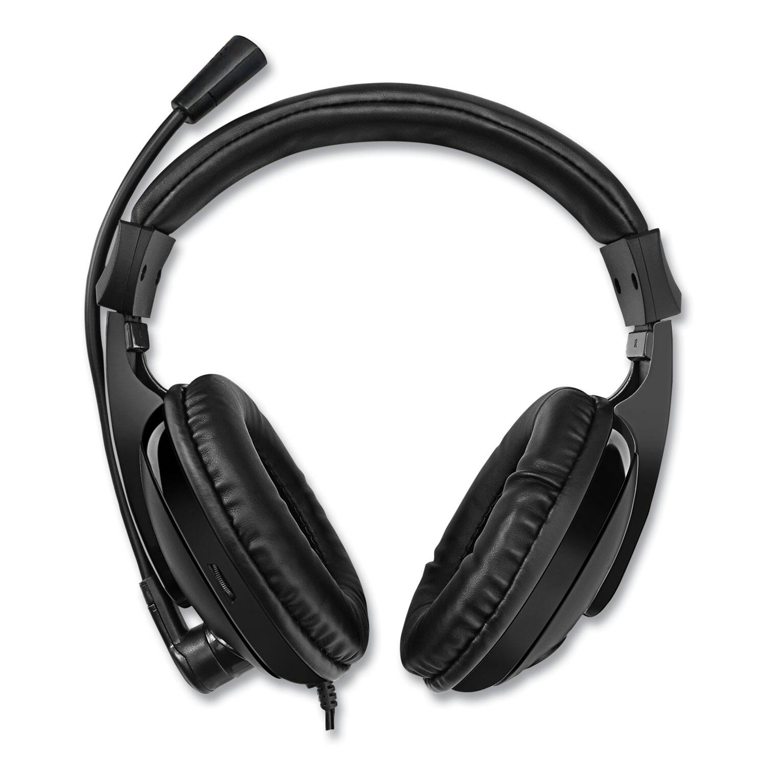 Alt View 1. Adesso - Adesso XTREAMH5 Xtream H5 Binaural Over The Head Multimedia Headset with Mic - Black - Black.