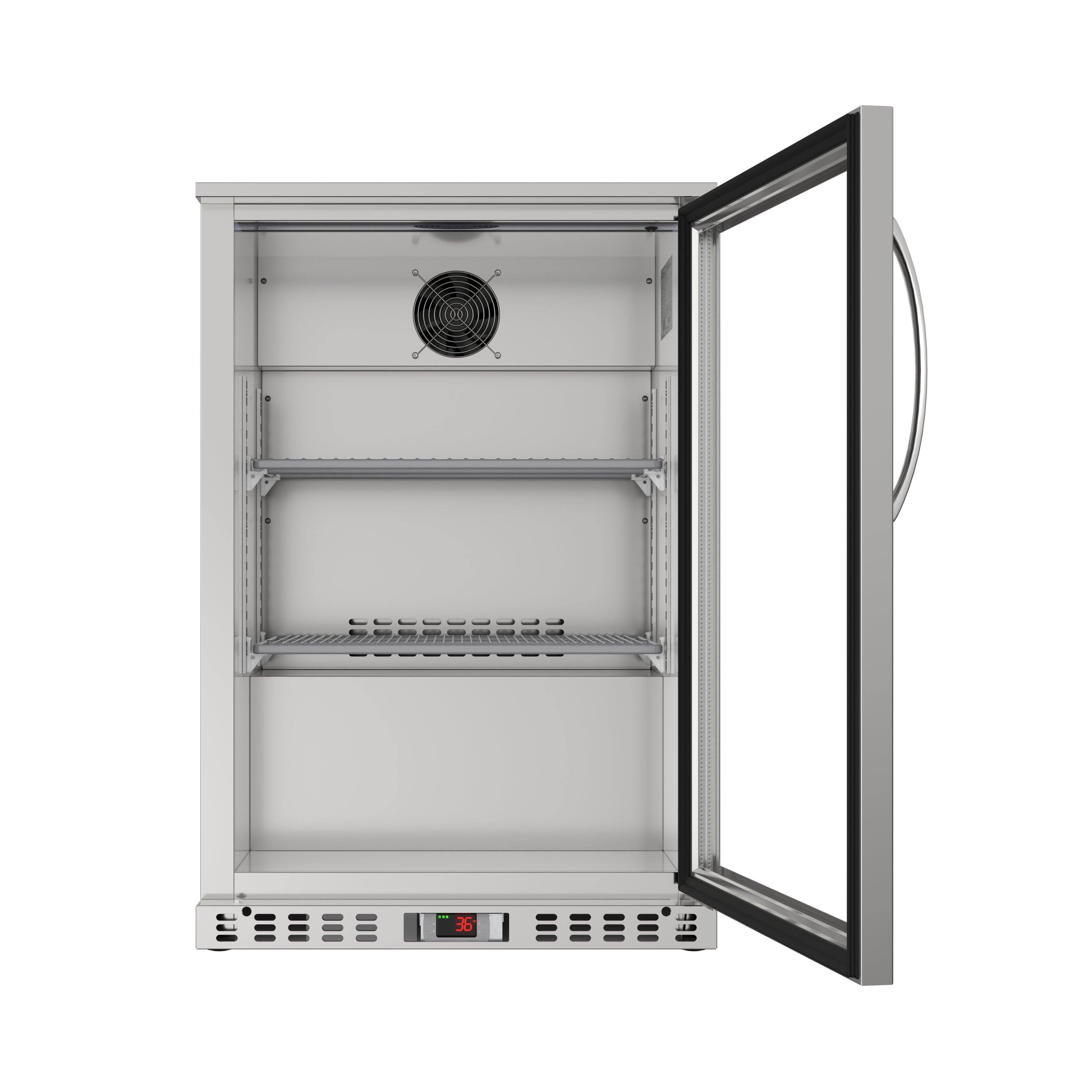 Alt View 3. Koolmore - 24 in. One-Door Back Bar Refrigerator - 4.1 Cu Ft. BC-1DSW-SS - Stainless-Steel.