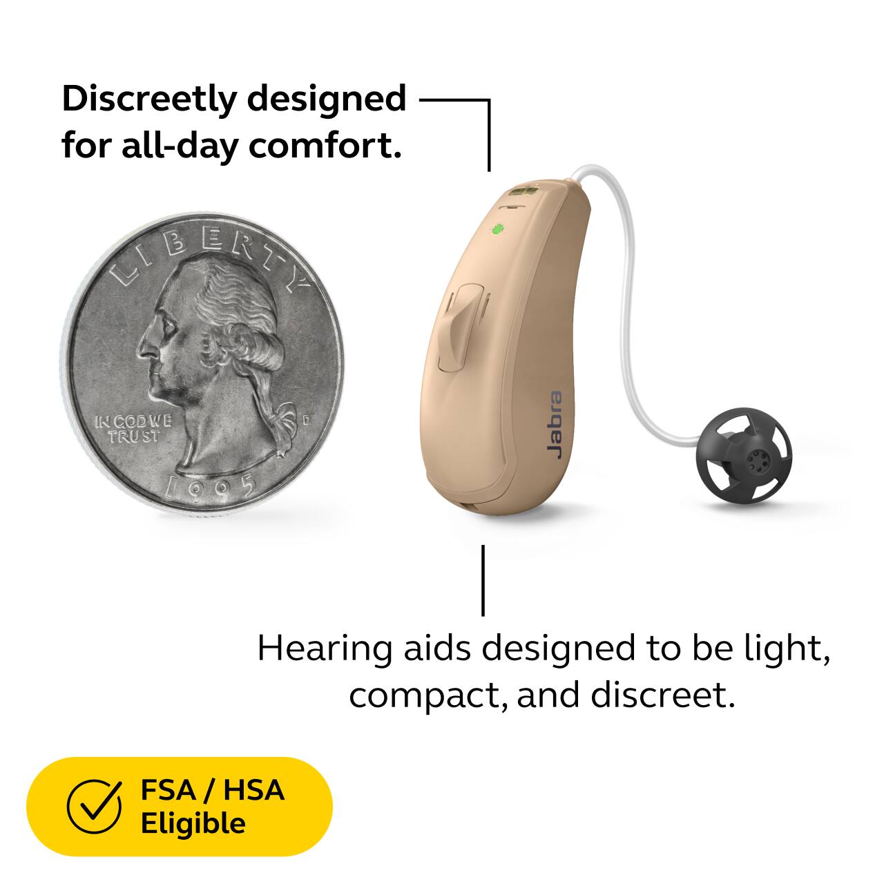 Jabra Enhance ワイヤレスイヤフォン Jabra Enhance Select 50R Rechargeable Hearing Aids With
