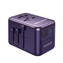 Momax - 1-World Universal 5-Port Travel GaN Charger 70W - Purple