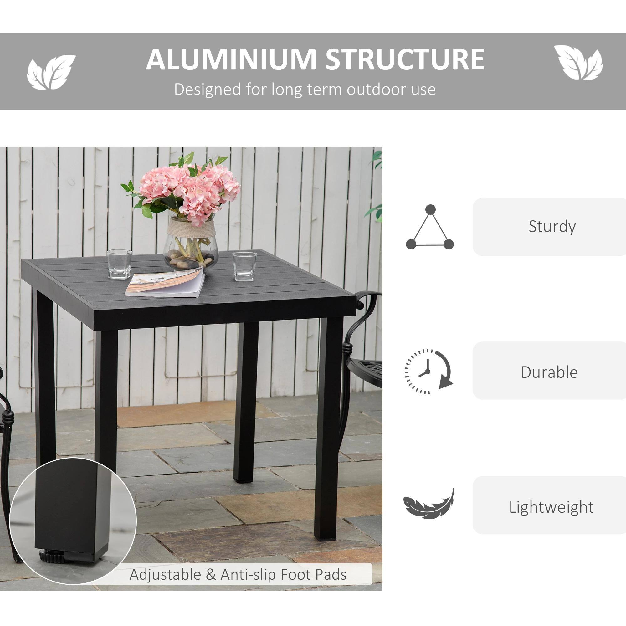 ALUMINIUM STRUCTURE
Designed for long term outdoor use
Sturdy
Durable
Lightweight
Adjustable & Anti-slip Foot Pads