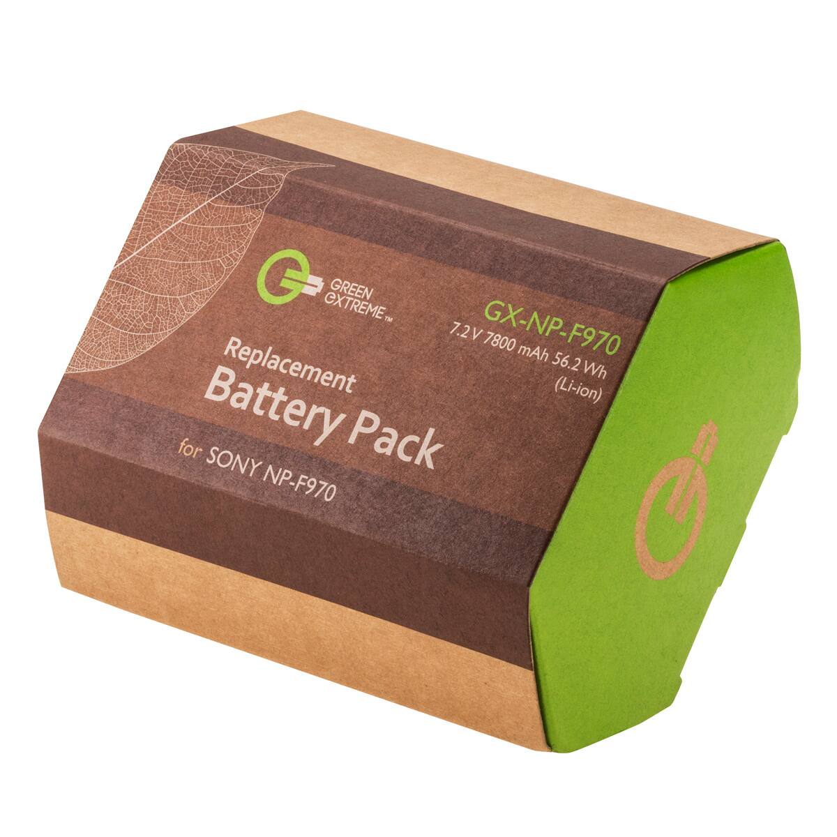 GREEN EXTREME. GX-NP-F970 7.2V 7800 mAh Replacement Battery Pack (Li-ion) for SONY NP-F970