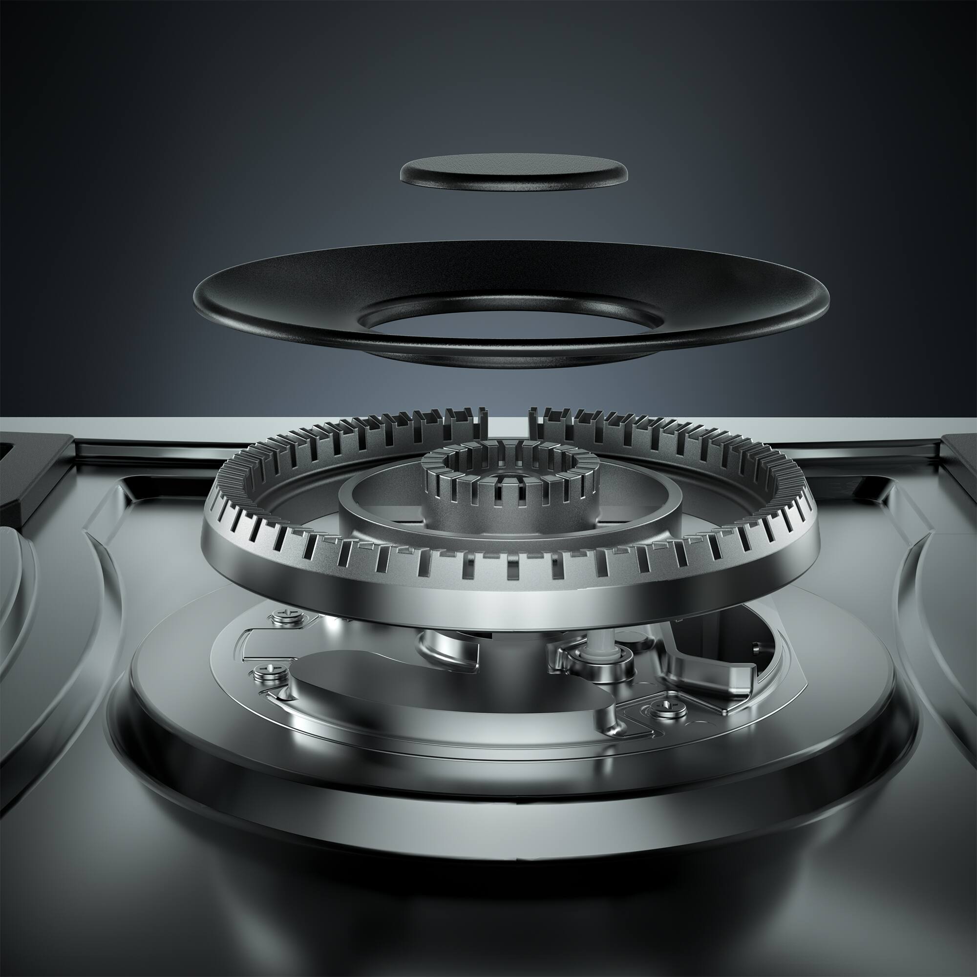 Angle. Empava - 30 in. 5 Burners Recessed Natural Gas Cooktop - Stainless Steel.