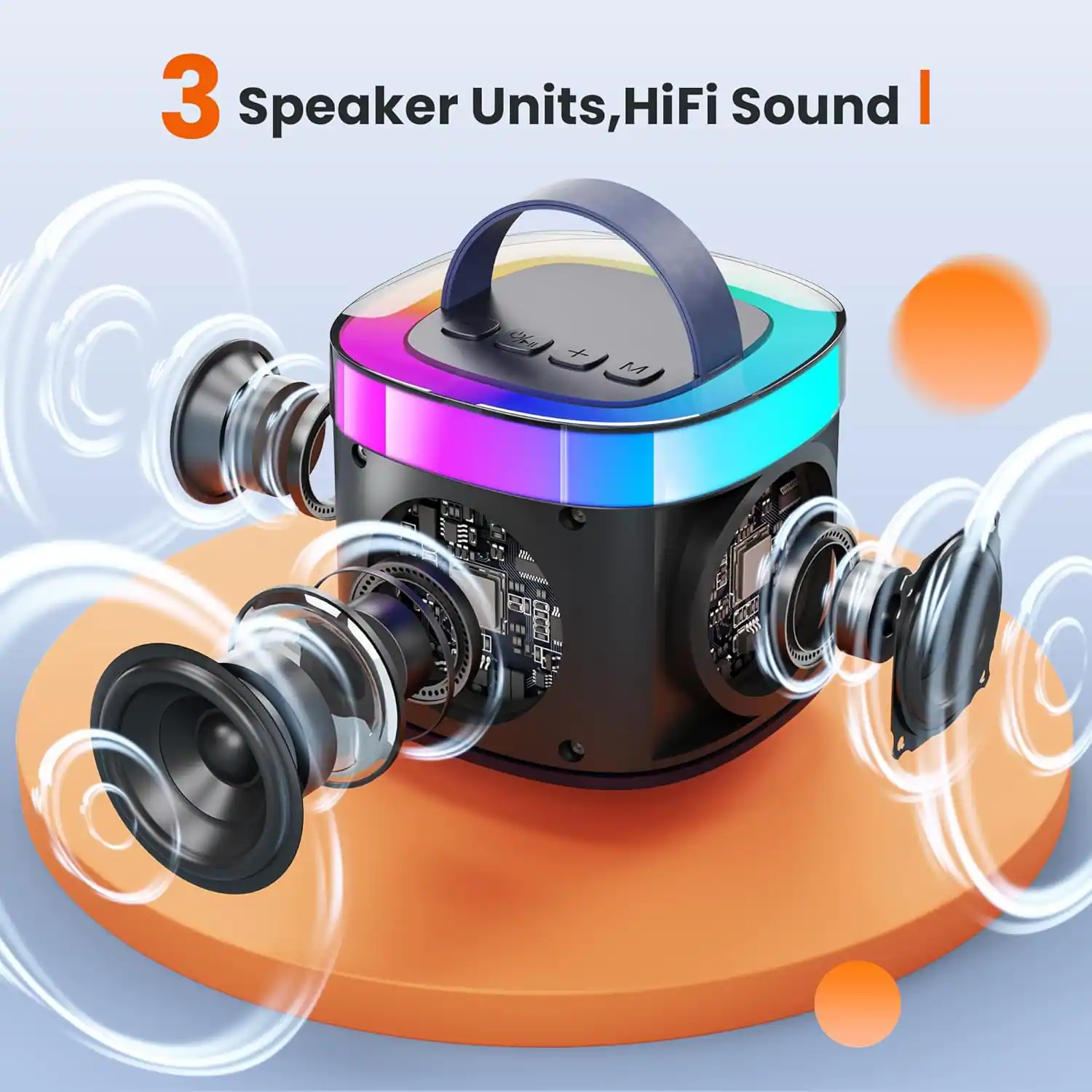 3 Speaker Units, HiFi Sound