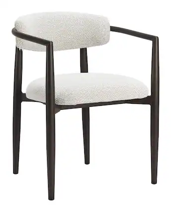 Front. Hivvago - Midori Dining Chair White - White.